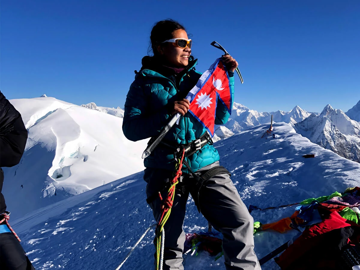 On Top of Mera Peak
