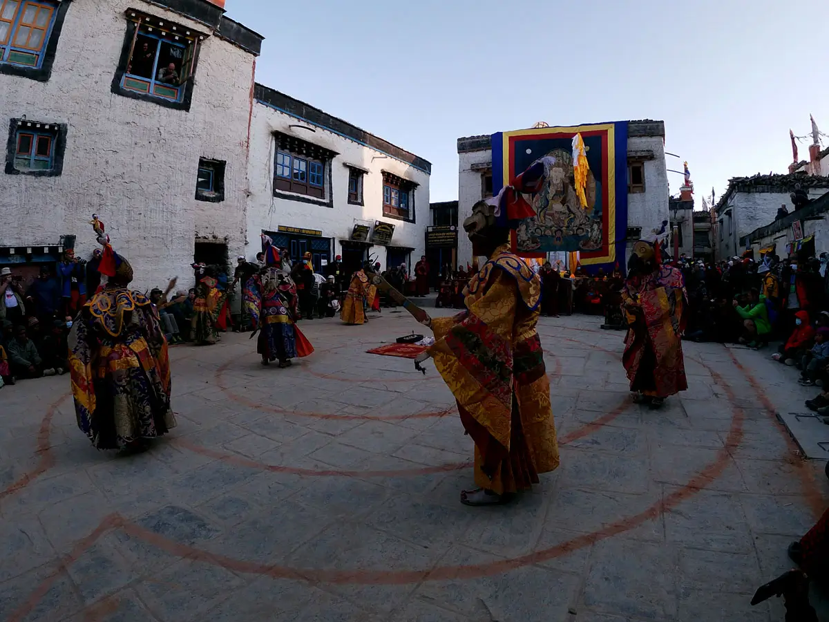 Mask Dance during The Tiji