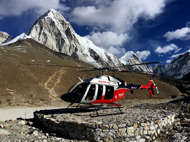 best everest base camp trek and fly back by helicopter