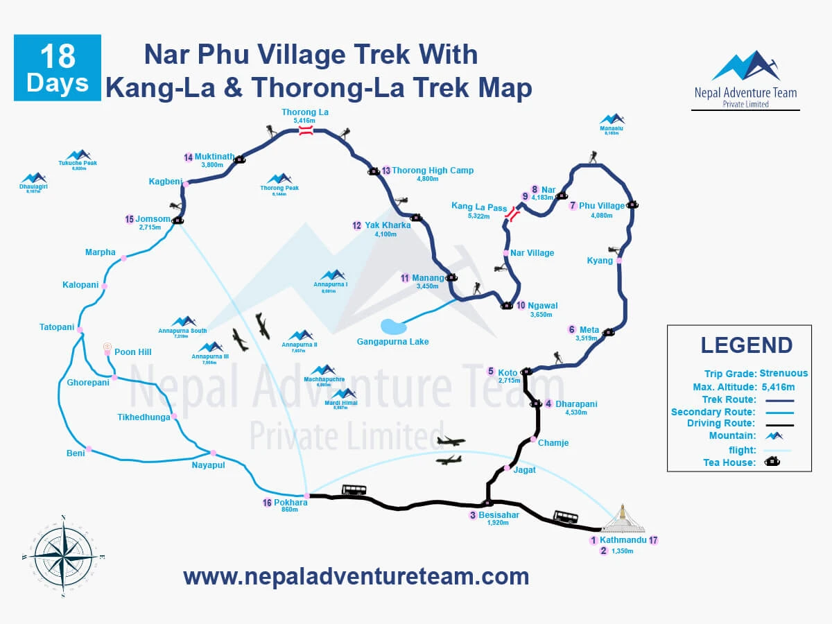 Nar Phu Valley, and Kang Le Pass Trek